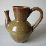 Ancien broc pichet en grès 20 cm déco cuisine campagne champêtre art de la table