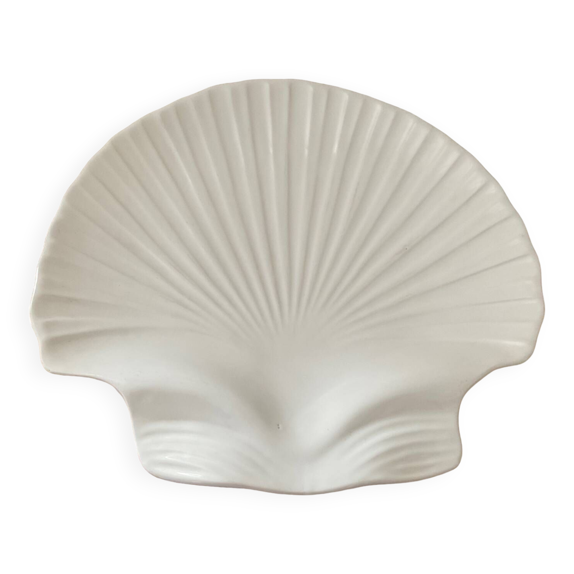 Large enameled ceramic shell pocket 35cm