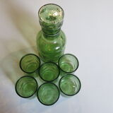 Service in vintage orangeade in light green bubble in very good condition