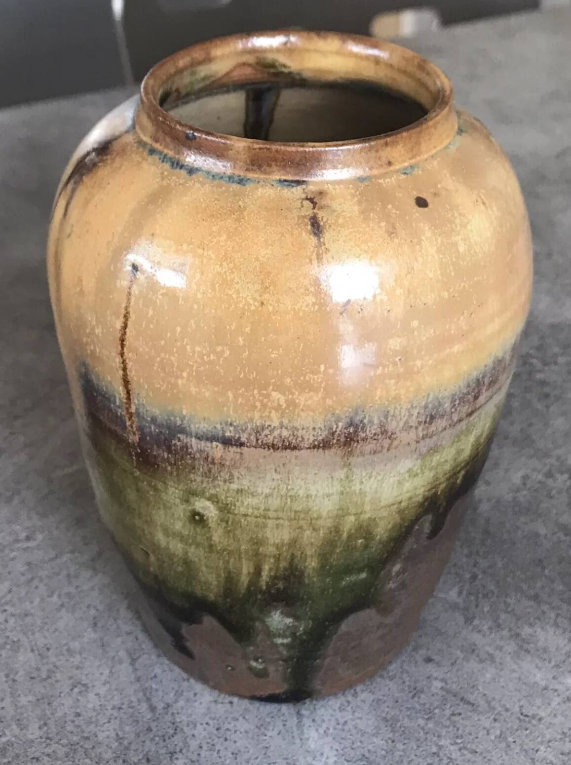 Stoneware VASE signed Thomas CARTIER, Saint Amand en Puisaye, 1918, Art Nouveau