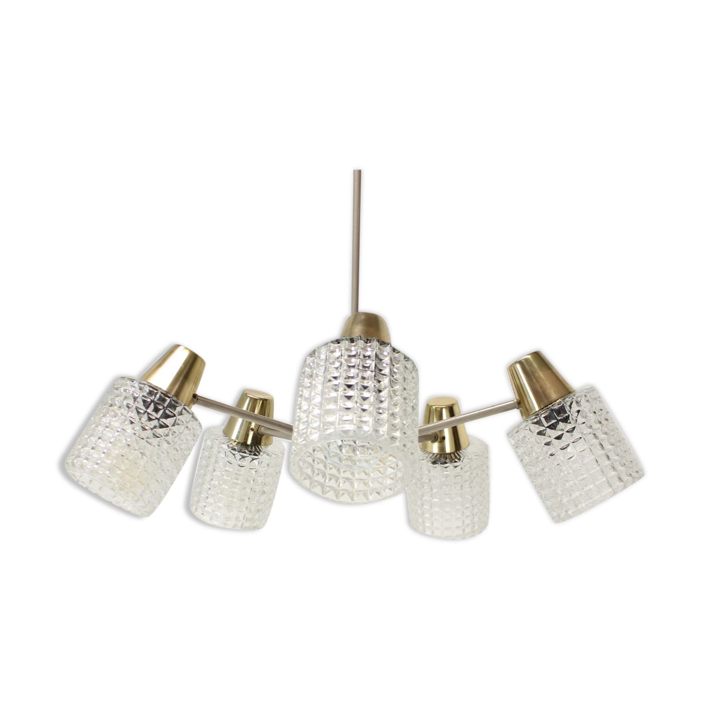 Mid-Century Chandelier / Kamenický Šenov, 1970's