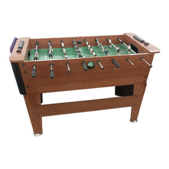 Ancien baby-foot bois chrome vintage
