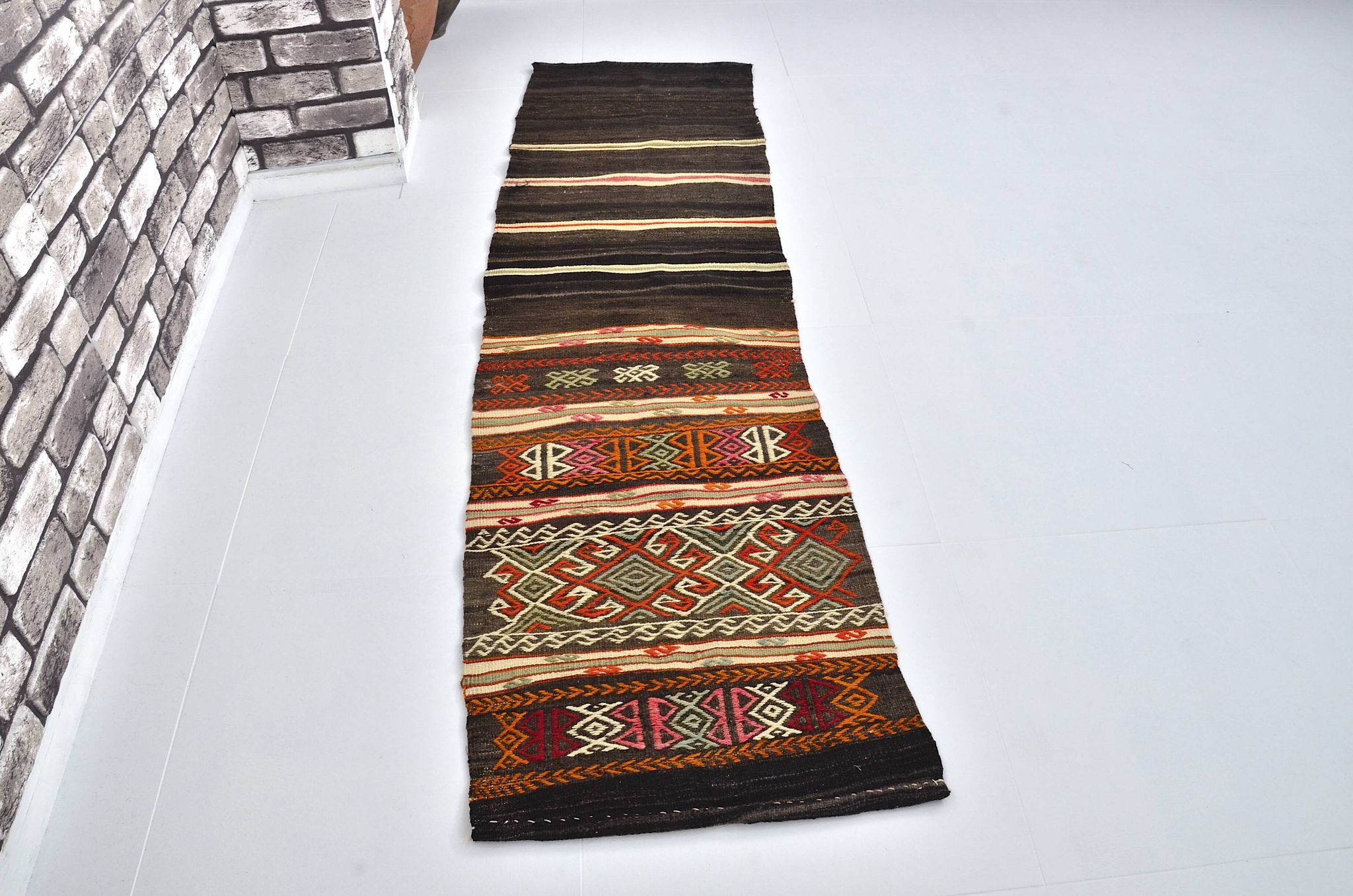 Kilim Runner anatolien vintage sku 3066