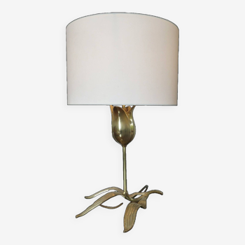 “Flower” lamp in gilded brass 1970