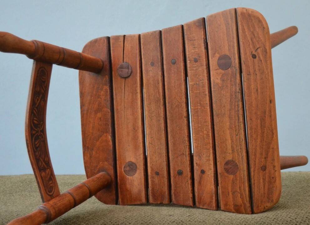 Ensemble de deux chaises Tubinger avec dossier Art Nouveau Adolf Schneck