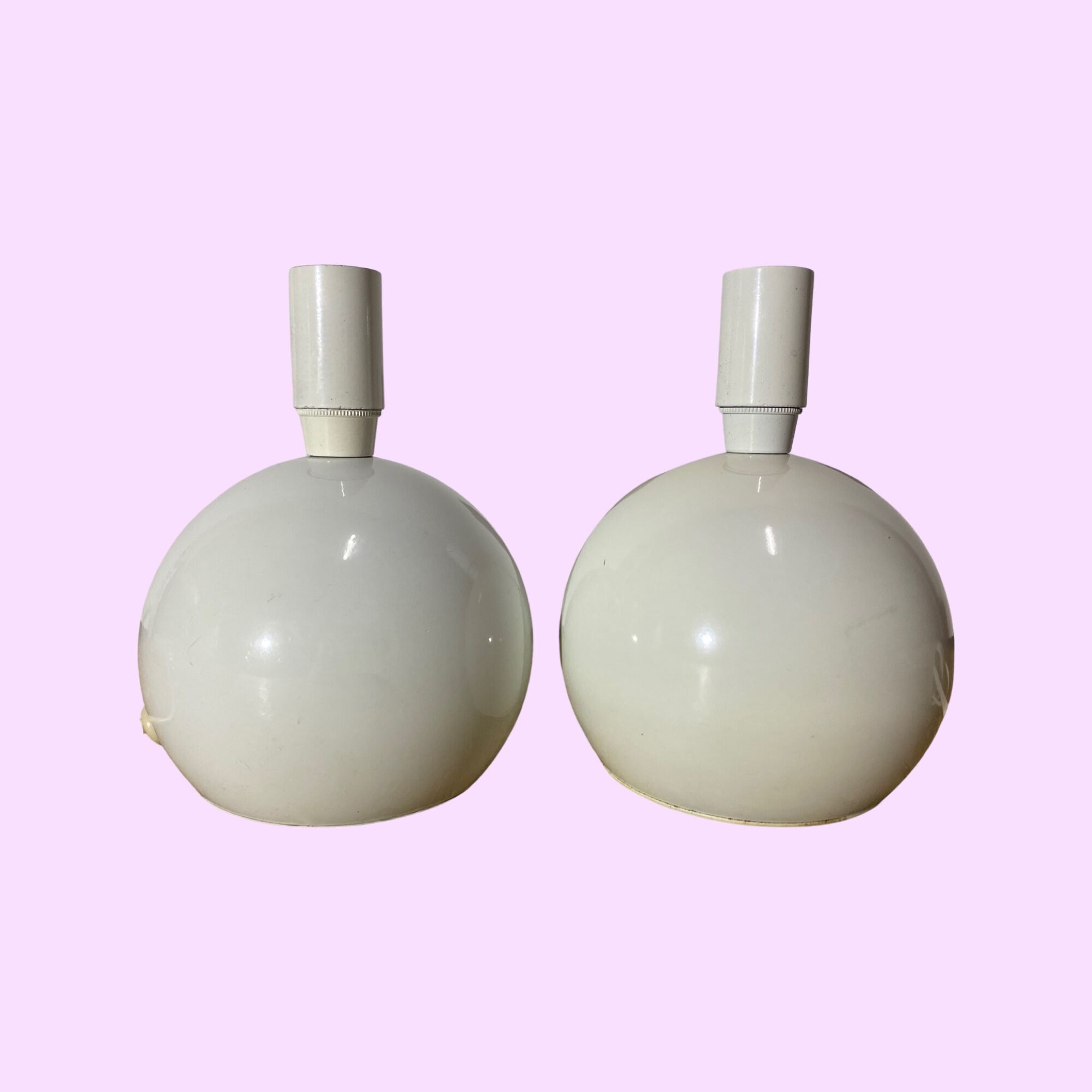 Set of 2 retro danish table lights | danalux danish vintage deisgn | late mid century designer light