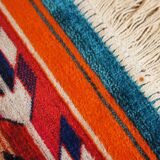 Small Kilim style short velvet rug