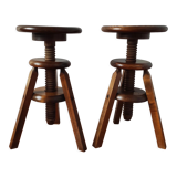 Old workshop screw stools