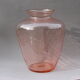 Vase verre boheme années 40