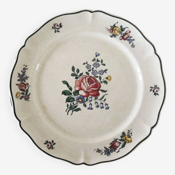 3 Anciennes Assiettes à Dessert en Faïence Villeroy & Boch - 1562 - Pivoine