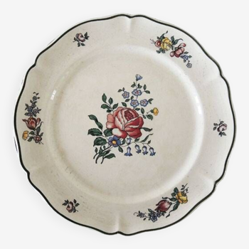 3 Old Villeroy & Boch Earthenware Dessert Plates - 1562 - Peony