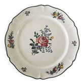 3 Anciennes Assiettes à Dessert en Faïence Villeroy & Boch - 1562 - Pivoine