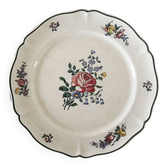 3 Anciennes Assiettes à Dessert en Faïence Villeroy & Boch - 1562 - Pivoine