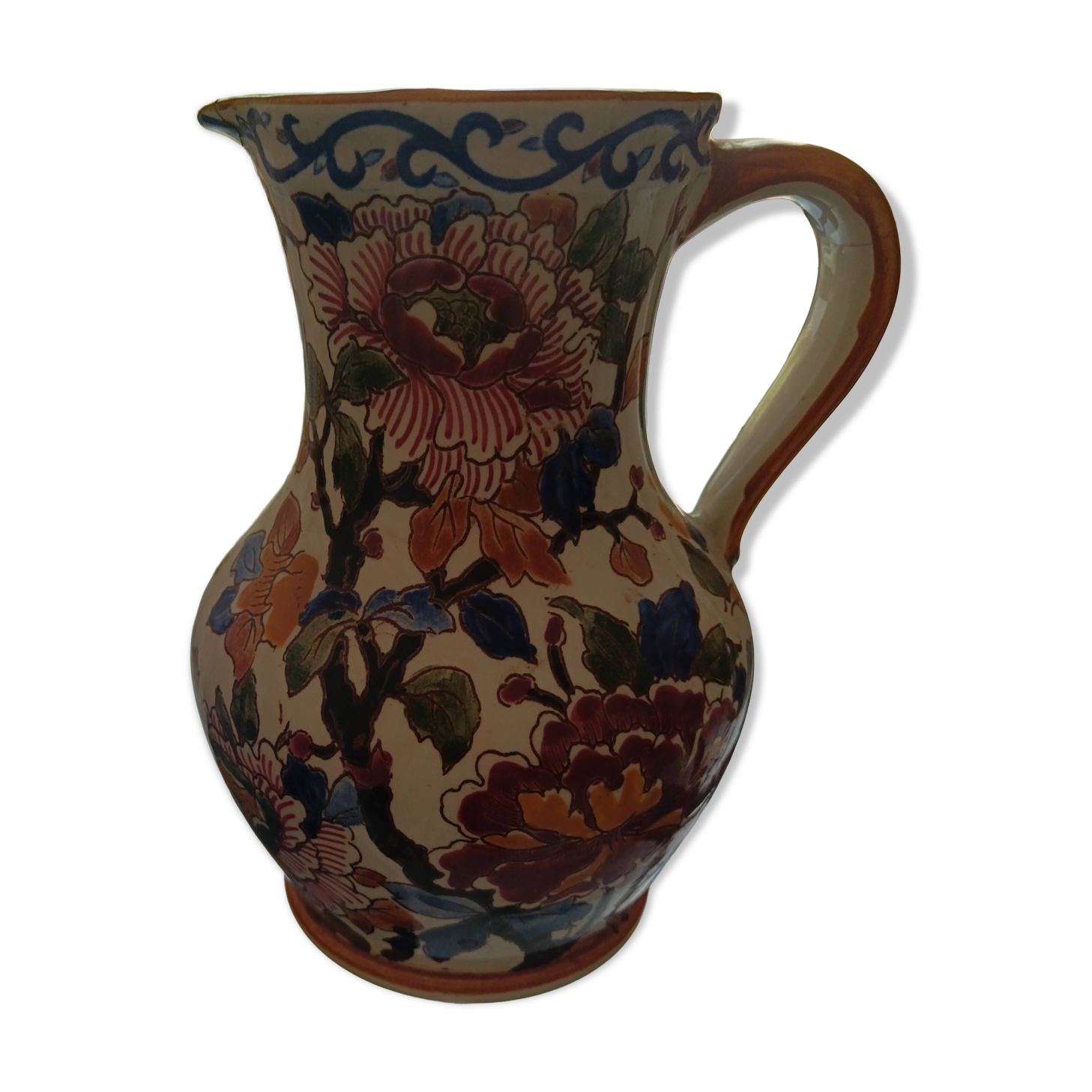 Pitcher with peony