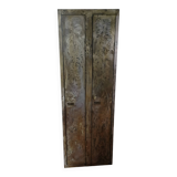 Vintage industrial metal locker – 2 doors – 180x60x50 cm