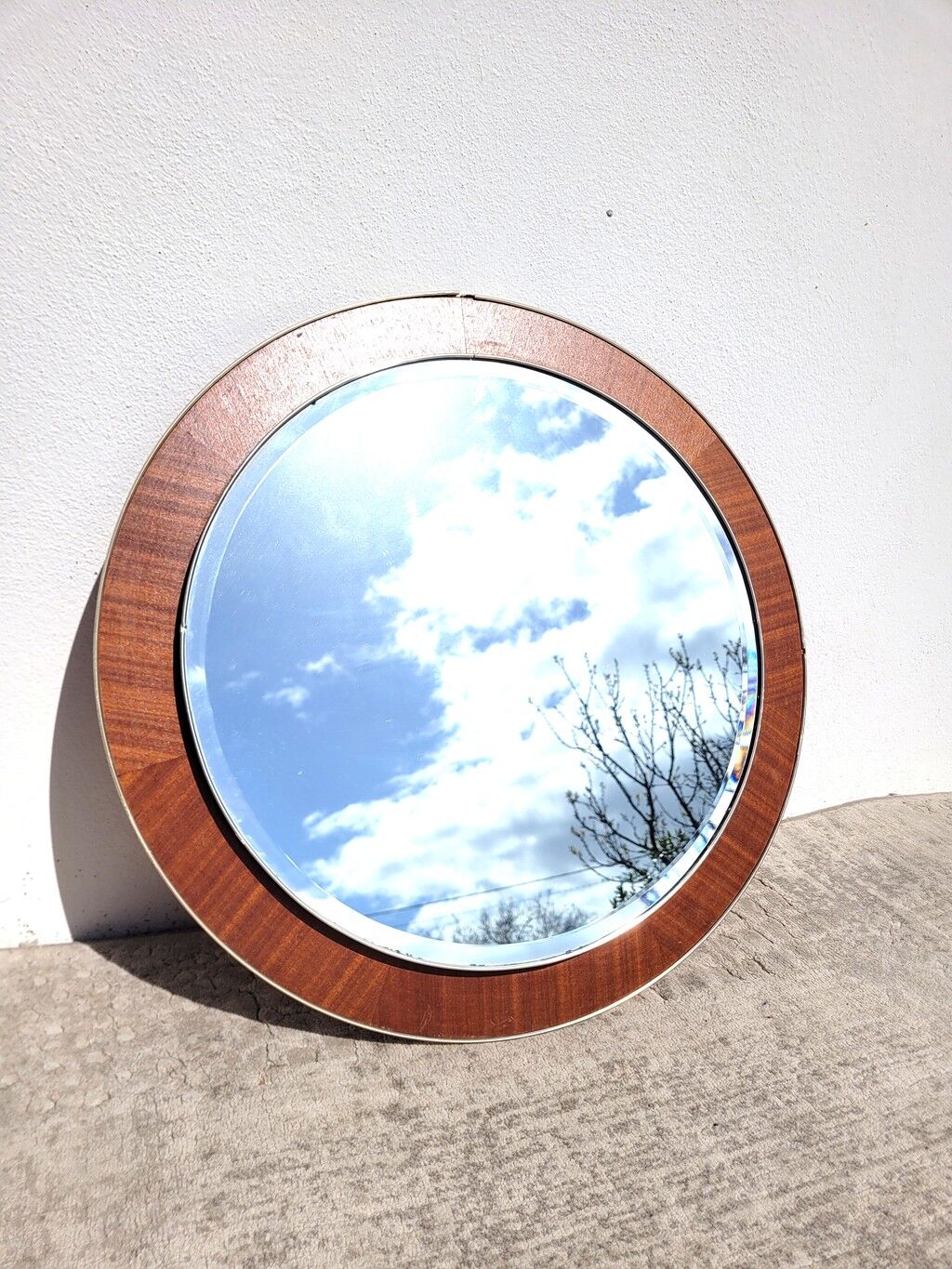 Round mirror "Rowley" London 1960 (57cm)