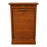 Classic curtain cabinet in solid oak and brass – Office 1900