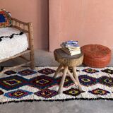 Colorful Moroccan rug Azilal - 190 x 75 cm