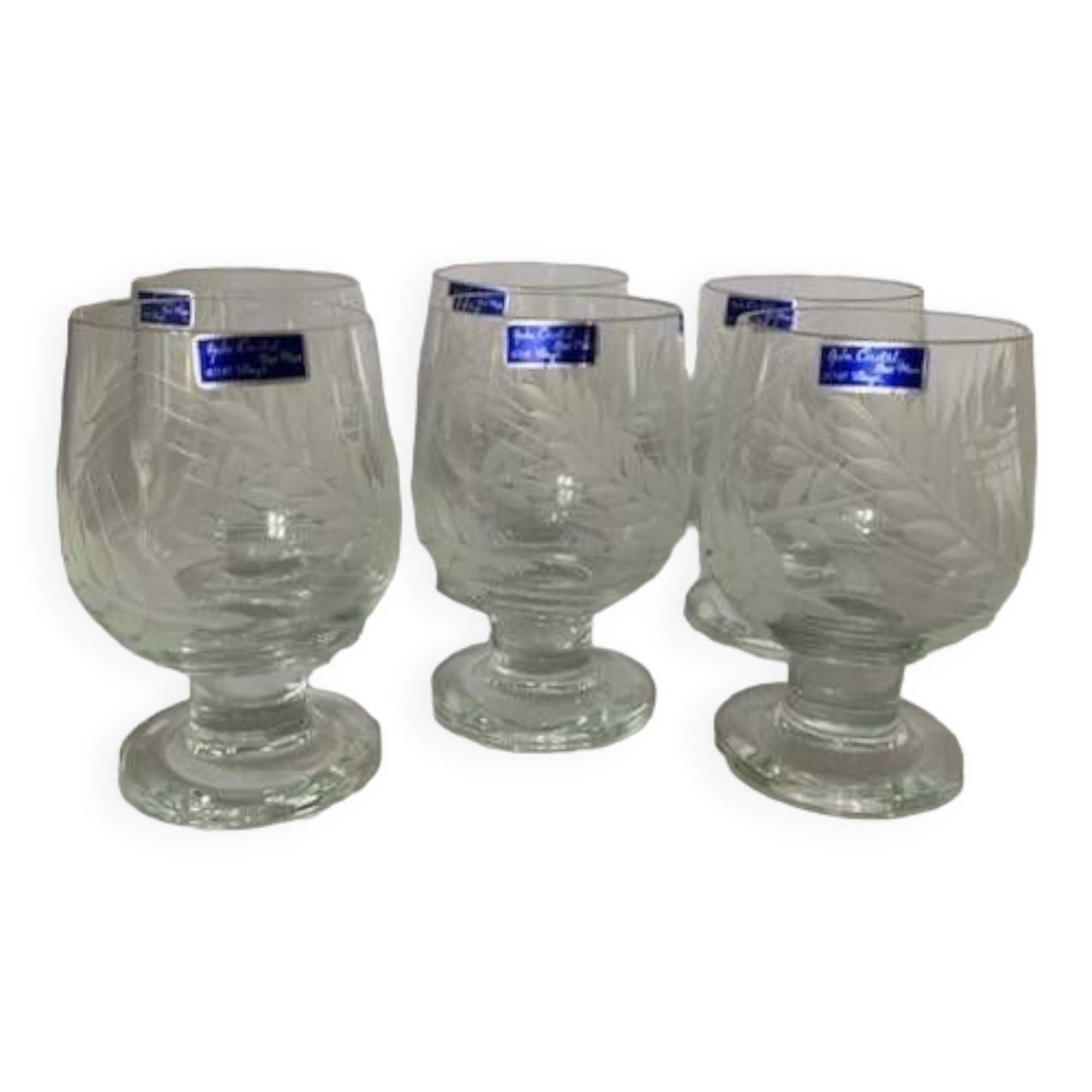 6 Bayel crystal glasses