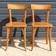 2 BAUMANN chairs No. 21 in light beech