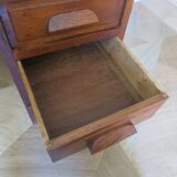 Retro-Desk / counter-American cylinder-mesh oak-1920s/40s