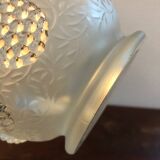 Vintage Verlys glass vase with cabochons