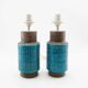 Aldo Londi Pair of ceramic lamps for Bitossi, Italy, 1960