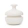 White ceramic vase with lid by Enzo Bioli for Il Picchio, 1970s