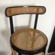 Wooden and canning bar stool