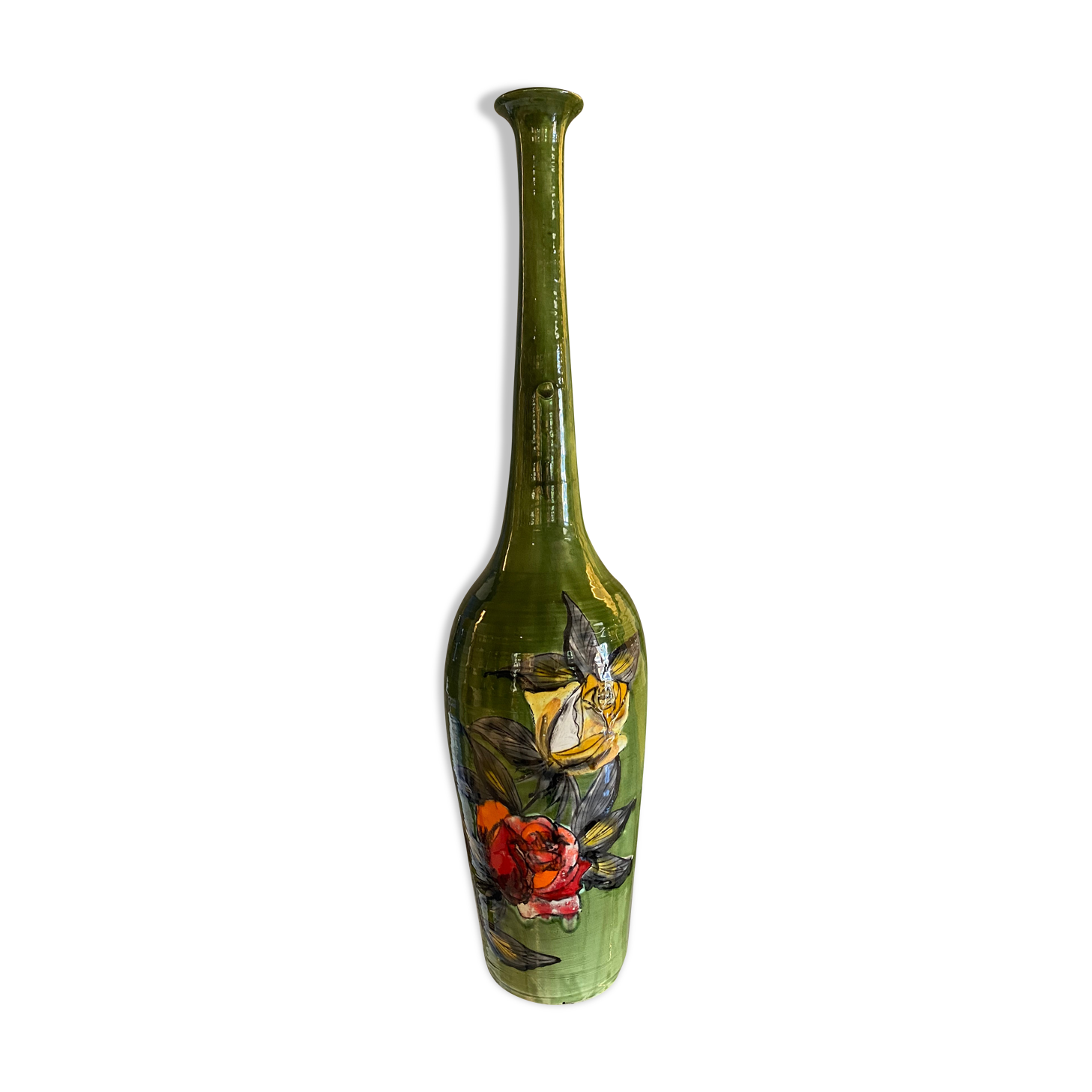 Vase sculptural floral