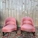 Pair of armchairs – Louis-Philippe style – Cabriole legs – Chenille fabric