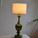 Vintage olive green lamp base circa 1970