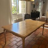Cherry dining table - patinated - extendable