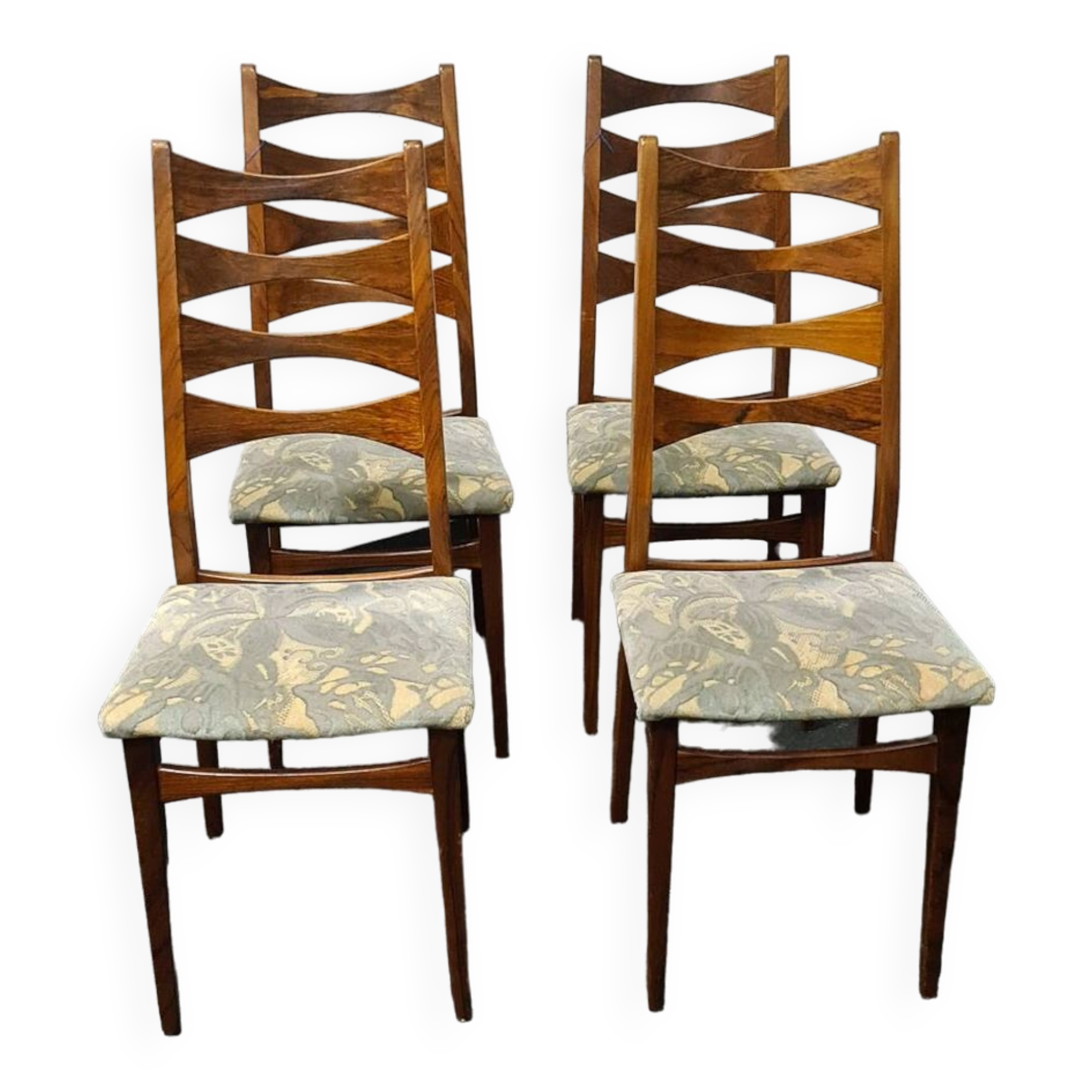 Vintage set of four rosewood dining chairs