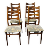 Vintage set of four rosewood dining chairs