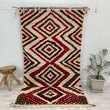 Handmade moroccan berber carpet 255 x 138 cm