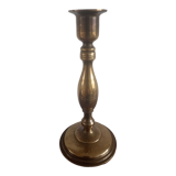 Antique brass candle holder