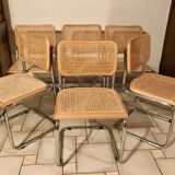 Suite 6 chaises B32 Cesca Marcel Breuer