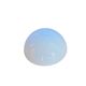 Small antique ceiling light or half-moon wall sconce 16 cm white glass