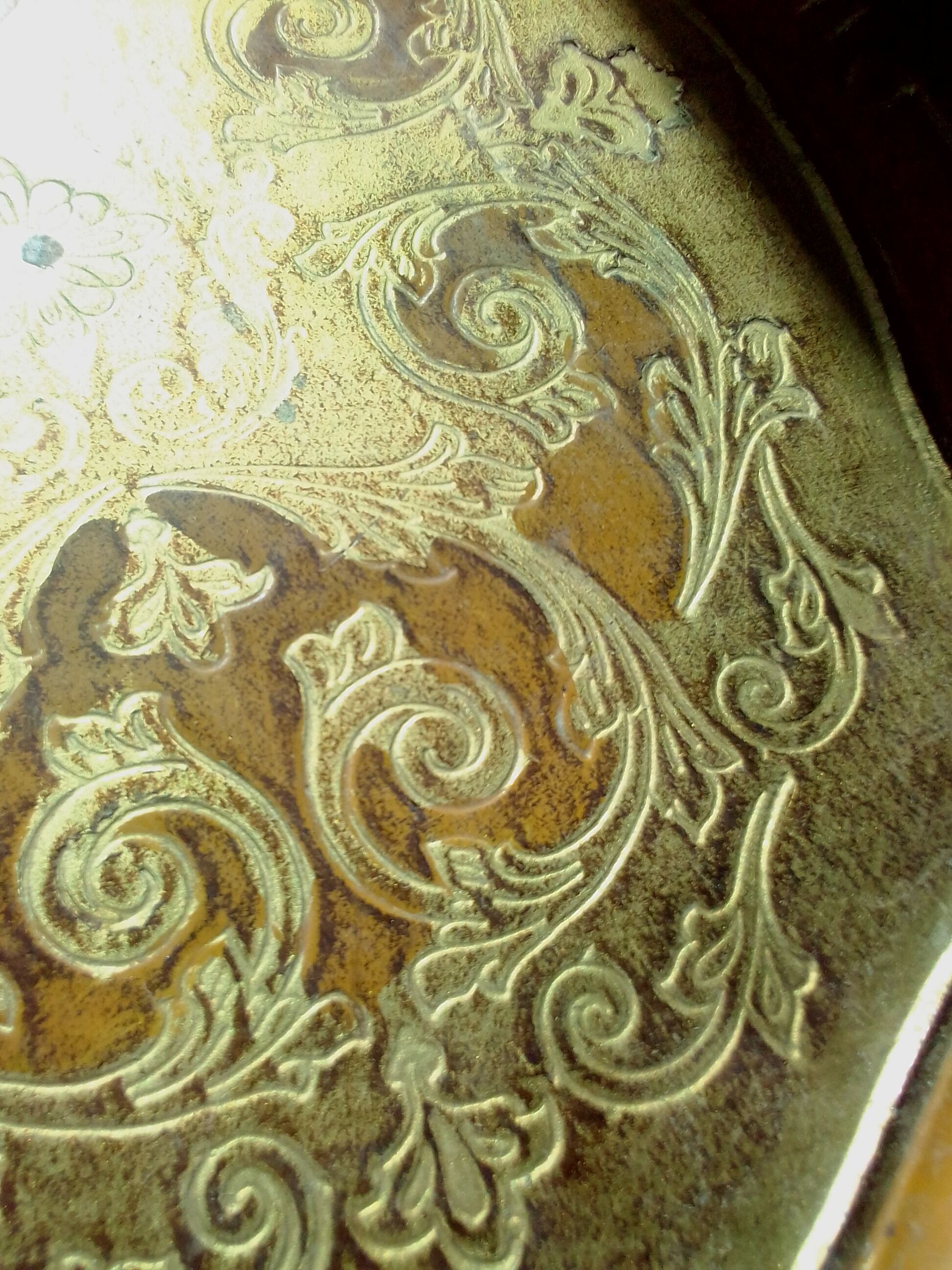 Venetian gilded wooden tray