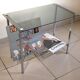 Glass and chrome coffee table 1970