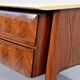 Italian Midcentury Sideboard in Rosewood, Carrara Marble and Brass