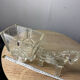 Vintage horse and cart glass trinket dish