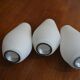 Scandinavian chandelier 3 opaline lights by Kristiansson for Luxus 50s
