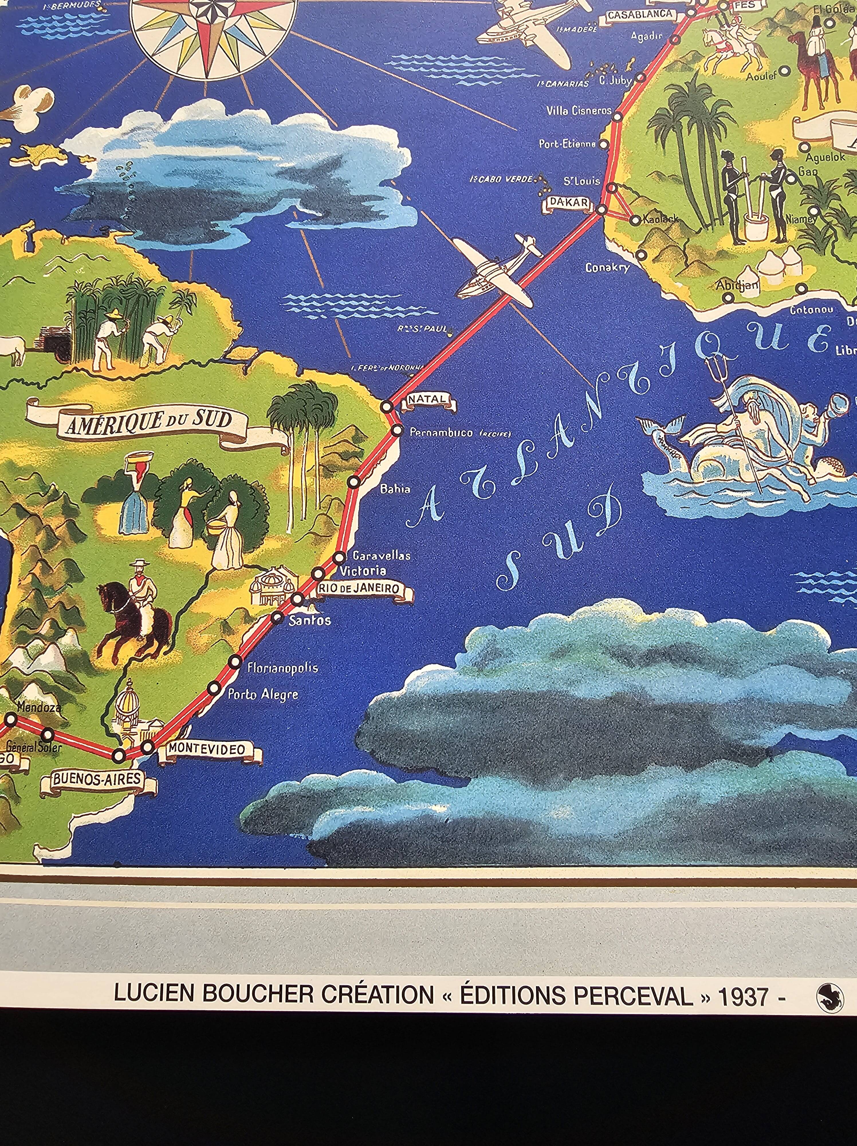 Air france poster - global air network