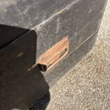 old large wooden trunk / vintage