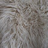 Wool flokati carpet
