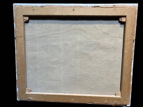 Peinture au couteau signée Moun-Pollat
