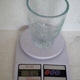 Art deco engraved glass vase