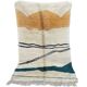 Colorful handmade Berber wool rug